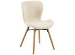 P & B , Creme , Holz, Metall, Textil , Eiche , massiv , 47x82.5x53 cm ,