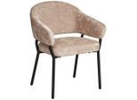 Livetastic Armlehnstuhl , Beige , Holz, Metall, Textil , Pappel , Sperrholz , Rundrohr , 60x80x62 cm , Esszimmer, Stuhl, Polsterstühle