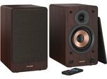 SHARP Lautsprecher "Regalboxen", braun, B:15,8cm H:24,8cm T:19cm, Lautsprecher