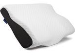 Nackenrolle WOLKENFELD "Arnold-Nackenkissen", weiß, B:30cm H:6cm L:50cm, Viskoschaum, Funktionskissen, Nackenrolle, Memory Foam Nackenkopfkissen – für Seiten-, Rücken- & Bauchschläfer