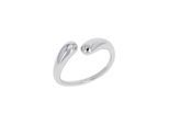 Fingerring TOM TAILOR "Schmuck Geschenk Edelstahl Tropfen" Gr. 56, edelstahlfarben, Fingerringe, Damen, 56, Edelstahl, 1,5mm, Fingerring