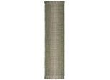 Flair Rugs , Grün , Textil , Streifen , rechteckig , 60x230 cm , Reach, AZO-frei, Handmade in India , für Fußbodenheizung geeignet, pflegeleicht ,