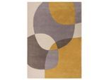 Flair Rugs , Gelb , Textil , Struktur , rechteckig , 230x160 cm , Reach , für Fußbodenheizung geeignet, in verschiedenen Größen erhältlich ,