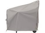Grill-Schutzhülle TEPRO, grau, B:114cm H:109,2cm L:66,4cm, Polyester, Planen, BxLxH: 114x66x109 cm, für Smoker klein