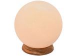 WAGNER LIFE DESIGN Salzkristall-Tischlampe "Planet", weiß, H: 18,8cm, 1 Stk., Leuchten, Handgefertigt aus Salzkristall - jeder Stein ein Unikat, ca.3 kg