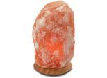 WAGNER LIFE DESIGN Salzkristall-Tischlampe "Rock", orange, Ø 15cm H: 23cm, 1 Stk., Leuchten, Handgefertigt - jeder Stein ein Unikat, H: ca.23 cm, ca.4-6 kg