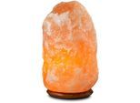 WAGNER LIFE DESIGN Salzkristall-Tischlampe "Rock", orange, 1 Stk., Leuchten, Handgefertigt aus Salzkristall - jeder Stein ein Unikat, ca.18-22 kg