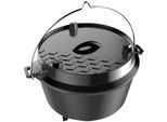 Grilltopf TEPRO "Dutch Oven L", schwarz, B:41,1cm H:26,2cm L:31cm, Töpfe, Grilltopf, 12 Liter
