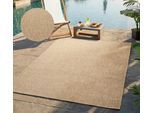 Teppich BRUNO BANANI "Venezia, auch als Läufer", sand, B:80cm H:4mm L:150cm, Kunstfaser, Teppiche, Teppich, In- und Outdoor geeignet, Sisal-Optik, Wetterfest & UV-beständig
