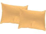 Dekokissen ADAM "Uni Light Collection", gelb (dunkelgelb, unifarben), B:60cm L:40cm, Obermaterial: 100% Baumwolle, Dekokissen_Sitzkissen_Kissenhüllen, im Uni Design