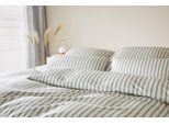 Bettwäsche ELEGANTE "Naturally", salbei, B/L: 155cm x 220cm, 1 Stk., 1 Stk., Mako-Jersey, B/L: 80cm x 80cm, 2, Mako-Jersey, Obermaterial: 100% Baumwolle, Bettwäsche, Bettwäsche, angenehmes Hautgefühl