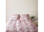 Bettwäsche ELEGANTE "Explorer", rose, B/L: 155cm x 220cm, 1 Stk., 1 Stk., Mako-Satin, B/L: 80cm x 80cm, 2, Mako-Satin, Obermaterial: 100% Baumwolle, Bettwäsche, Bettwäsche, angenehmes Hautgefühl