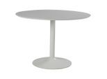 P & B , Weiß , Metall, Holzwerkstoff , rund , 76 cm , Esszimmer, Esszimmertische, Esstische, Holztische, Esstische Holz