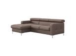 Livetastic , Hellbraun , Leder , Echtleder , Rindleder , Ottomane links, L-Form , 227x168 cm , Made in EU , Bettkasten erhältlich, Liegefunktion, seitenverkehrt erhältlich, Schlafen auf Sitzhöhe, Bettfunktion erhältlich, Rücken echt, Armteil links, Armteil rechts , Wohnzimmer, Sofas & Couches, Schlafsofas, Ecksofas mit Schlaffunktion