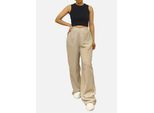 Stein Taille Band Detail Wide Leg Hose