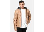Tazzio Herren Lederjacke Biker-Look