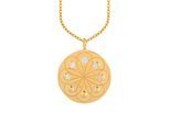 cai Anhänger mit Kette 925/- Sterling Silber bicolor Mondzyklus Luna