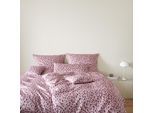 Bettwäsche ELEGANTE "Leolook", rose, bordeau, B/L: 135cm x 200cm, 1 Stk., 1 Stk., Mako-Satin, B/L: 80cm x 80cm, 2, Mako-Satin, Obermaterial: 100% Baumwolle, Bettwäsche, Bettwäsche, angenehmes Hautgefühl