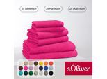 Handtuch Set S.OLIVER "s.Oliver, Premium Qualität, 600 gr/m²", pink, 6 Stk., Walkfrottier, Walkfrottier, Obermaterial: 100% Baumwolle, Handtuch-Sets, 2 Gästetücher 30x50, 2 Handtücher 50x100, 2 Duschtücher 70x140