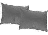 Dekokissen ADAM "Uni Light Collection", schwarz (schwarz, unifarben), B:60cm L:40cm, Obermaterial: 100% Baumwolle, Dekokissen_Sitzkissen_Kissenhüllen, im Uni Design