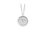 Julie Julsen Anhänger mit Kette 925 Silber rhodiniert mit Baby Fußabdruck