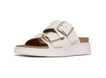Fitflop Gen-FF Zwei-Riemen Leder Damen Urban White Sandalen