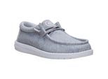 HEYDUDE Wally Stretch Jersey Textil Herren Graue Slipper