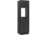 Mehrzweckschrank BASIC BY BALCULINA "Turin", schwarz (schwarz matt woodprint artisan eiche, schwarz matt, artisan eiche), B:60cm H:211cm T:57cm, Holzwerkstoff, Schränke, Mehrzweckschrank, Breite 60 cm, wahlweise in schwarz matt oder weiß matt