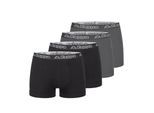Kappa 4er Set Boxershorts in Schwarz/Anthrazit