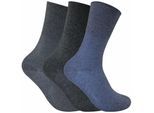 3 Pack Damen nicht elastische thermische diabetische Socken für schlechte Durchblutung