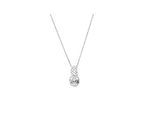Zeeme Silber Anhänger mit Kette 925/- Sterling Silber rhodiniert Zirkonia