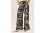 Hose mit weitem Bein und Ikat-Druck