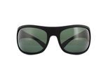 Polaroid Sport Wrap Unisex Schwarz Grün Polarisierte Sonnenbrille