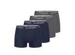 Kappa 4er Set Boxershorts in Blau/Anthrazit