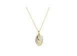 Fascination by Ellen K. Anhänger mit Kette 585/- Gelbgold bicolor Zirkonia