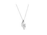 Zeeme Silber Anhänger mit Kette 925/- Sterling Silber rhodiniert Zirkonia