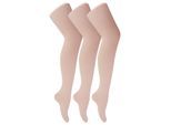 Sock Snob - Set van 3 balletpanty's van 70 denier voor meisjes - Roze