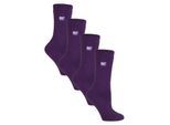 Heat Holders Ultra Lite - 4 Paar Multipack Damen Thermosocken | Ultra dünne warme Socken für Kleid Socken im Winter - lila