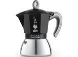 Espressokocher BIALETTI "Moka Induktion", schwarz (edelstahlfarben, schwarz), 0,28 l, 6, Kaffeemaschinen, Induktionsgeeignet