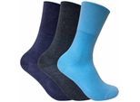 3 Pack Damen nicht elastische thermische diabetische Socken für schlechte Durchblutung