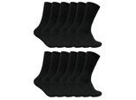 Sock Snob - 12 Paires Chaussettes Homme Diabetiques Thermiques - Noir