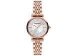 Montre Emporio Armani Gianni T-bar Pour Femmes Ip-rosé AR11446