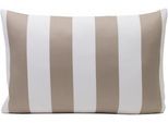 Dekokissen GÖZZE "Bali" Gr. 3, grau (taupe, weiß, gestreift), B:40cm L:60cm, Obermaterial: 65% Polyacryl, 35% Polypropylen, Dekokissen_Sitzkissen_Kissenhüllen