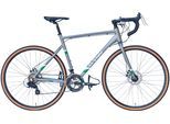 Gravelbike WYNN "GRL5.0" Gr. 57, grau (silber, silber), Fahrräder, 57cm, 28 Zoll (71,12cm) hinten: 28 Zoll (71,12cm)