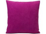 Dekokissen GÖZZE "Darco" Gr. 2, lila (lila, unifarben), B:50cm L:50cm, Obermaterial: 100% Polyester, Dekokissen_Sitzkissen_Kissenhüllen