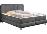 Boxbett HOME AFFAIRE, anthrazit, B:167cm L:207cm, Komplettbetten, Boxbett, Boxbett, inkl. Topper