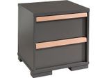 Nachtkonsole VIPACK "London", grau (anthrazit), B:48,1cm H:48,8cm T:40cm, Holzwerkstoff, Sideboards, Nachtkonsole, mit Melamin-Oberfläche