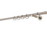 Gardinenstange MYDECO "20mm Cap Wandträger 12 cm", braun (bronzefarben), L:240cm, Gardinenstangen, Gardinenstange