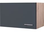 Kurzhängeschrank FLEX-WELL "Morena", grau (basaltgrau, san remo eiche), B:60cm H:32cm T:32cm, Holzwerkstoff, Schränke, Kurzhängeschrank, (B x H x T) 60 x 32 x 32 cm