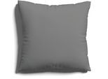 Kissenbezug SCHLAFGUT "EASY JERSEY Kissenhülle 100% Baumwolle, weicher Edel-Jersey, bügelfrei", grau (grau mid), B:80cm L:80cm, Jersey, Obermaterial: 100% Baumwolle, Kissenbezüge, Kissenbezug, mit farblich angepasstem Reißverschluss, pflegeleicht, formstabil